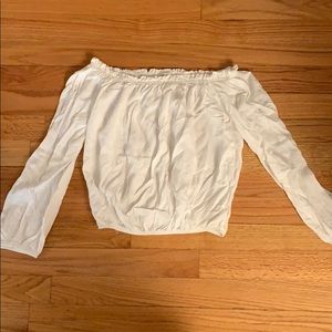 White off the shoulder Brandy top (size S to M)